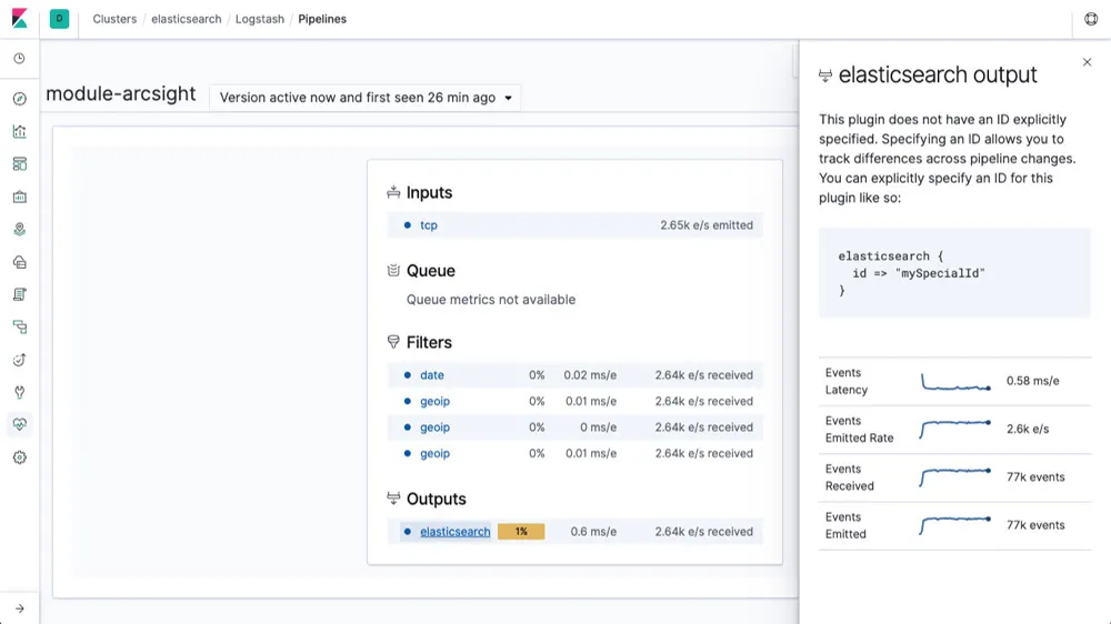 Log parsing in log pipelines